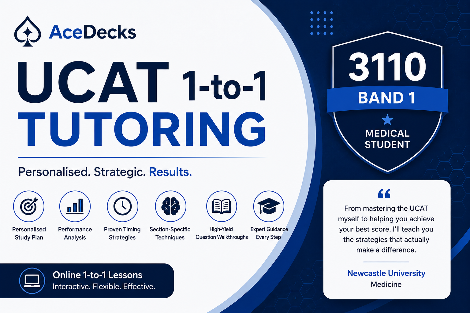 UCAT 1-to-1 Tutoring Packages